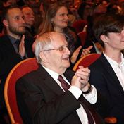 Jiří Suchý s vnukem