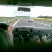 Jeli jsme hrat Kumst do Opavy. Vedle ridice pana Varsa Jan Triska