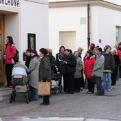 Fronta pred pokladnou