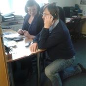 Kancl na Jezerce Lubica Honza 19.2.2014 Rida zase neco proved ze musi klecet