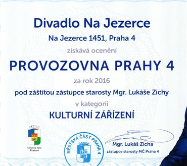 Cena Provozovny 2017